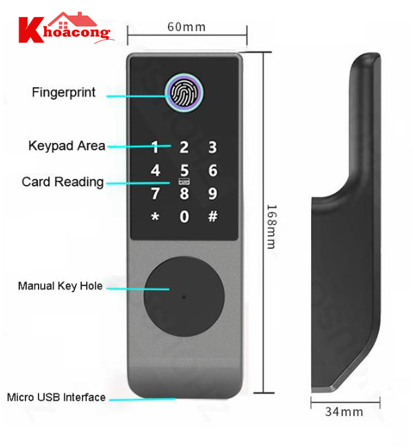 Khóa cổng vân tay App TTLOCK