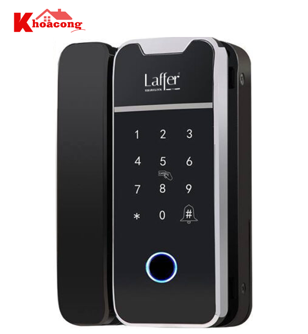 Khóa vân tay cửa kính cường lực Laffer G05