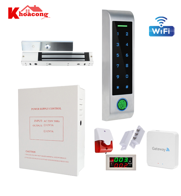Hệ thống khóa vân tay HF4 Wifi App TTLOCK